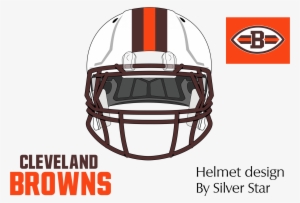 Cleveland Browns Mockup White Helmets - Cleveland Browns White Helmets