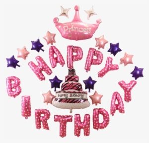 Happy Birthday Girl Princess Balloon Party Set - Happy Birthday Images Girl