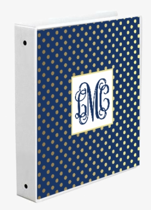 Binder Cover, Navy Gold Dot, Bts17-b10 - 手帳タイプ スマホケース カバー 402so 008248 チェック・ボーダー