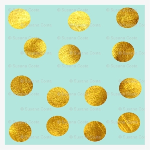Gold Dots Blue