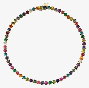 18k Gold Dots Necklace - Necklace