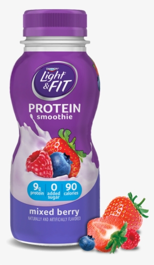 Mixed Berry Protein Smoothie - Mixed Berry Drinkable Yogurt