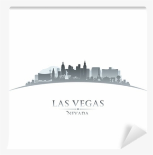 Las Vegas Nevada City Skyline Silhouette White Background - Vegas Skyline Silhouette
