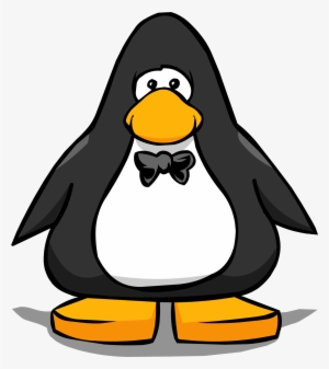 Black Bowtie From A Player Card - Penguin With A Medal