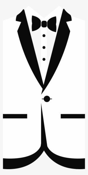 Free Clipart Of A Black And White Formal Bow Tie And - Black And White Tuxedo Png