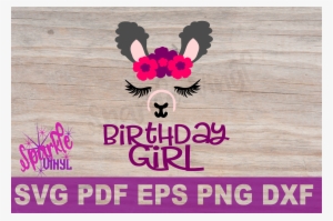 Llama Party, Llama Birthday, Llama Face Svg, Girl Llama - Party