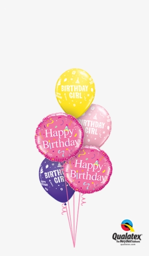 Confetti Birthday Girl Bouquet - 22 Birthday Boy Balloons