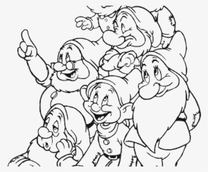 Seven Dwarfs Snow White Svg Free Stock - Seven Dwarfs Black And White Png