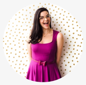 Kimmay Circle Gold Dots Hurray Face