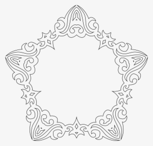 Decorative Line Art Frame - Portable Network Graphics
