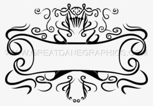 Decorative Scroll Production Ready Artwork For T Shirt - Decorative Arts