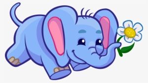 Baby Elephant Clip Art Zoo Jungle Animals Clipart In - Clip Art Elephant