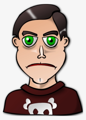 Man With Green Eyes Clipart
