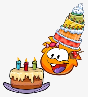 Happy Birthday Orange Puffle - Club Penguin Puffle Birthday