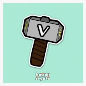 Vechain Thor Hammer - Cartoon