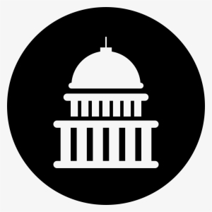 Capitol Building Circular Button - Political Action Committees Logo