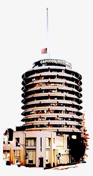 Capitol Tower, Hollywood - Capitol Records Building Png