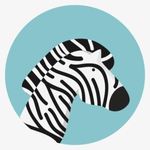 Open - Cartoon Zebra