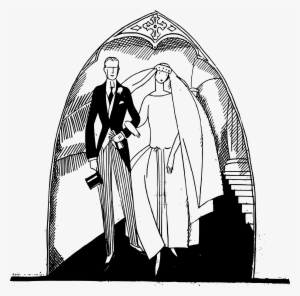 Couple Clipart Church Wedding - Clip Art