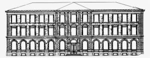 Facade Old House, Pirot Building Drawing - Clip Art