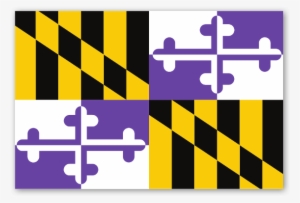Ravens Maryland Flag Sticker - Maryland State Flag