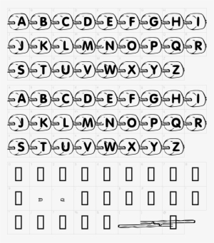 Font Characters - Number