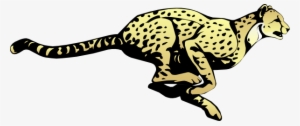 Cheetahs - Cheetah Running Clip Art