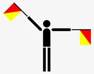 Free Vector Semaphore Yankee Clip Art - Semaphore U