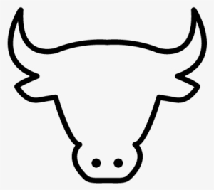 Cow Head Outline Vector - Cow Head Png