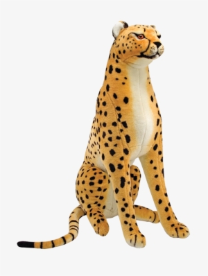 Sitting Cheetah Png Image Background - Melissa & Doug Plush Cheetah Animal Toy