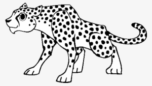 A Cheetah Coloring Page - Guepardo Desenho