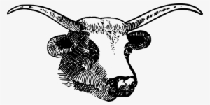 Animal Bovine Bull Cow Farm Head Horns Bul - Clipart Horns