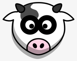 Cow Head Clipart - Drawing Cartoon Cow Head