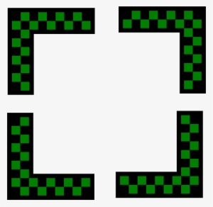 Black, Green, Corner, Design, Border, Checkers, Com - Design Of Border Line