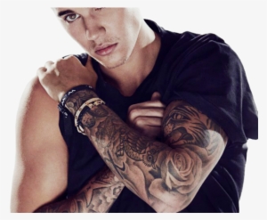 Justin Bieber Png Transparent Images - Justin Bieber 2016 Tattoo Sleeve