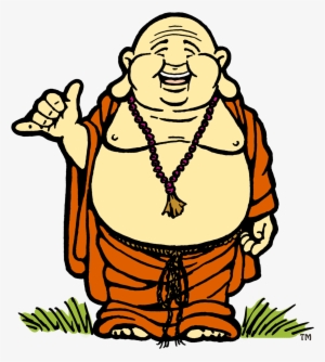 Serenity Yoga - Happy Buddha Cartoon