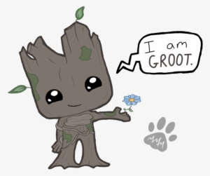 Chibi Groot - Groot Drawing Cute - 894x894 PNG Download - PNGkit