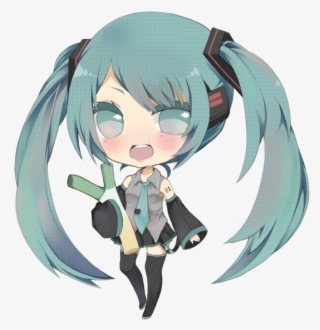 I Have Never Found A Girl Who Liked Anime Attractive - Miku Chibi Transparent Bg