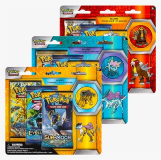 1 Of - Pokemon 3 Pack Sun And Moon Guardians Rising Pin -