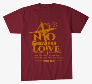 No Greater Love Garnet T-shirt - T-shirt