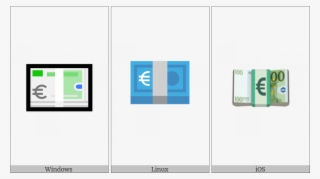 Banknote With Euro Sign On Various Operating Systems - Graphic Design