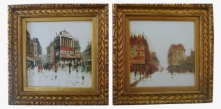 Beautiful Vintage Mid Century Deco 1930s-1940s Original - Oil Painting