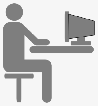 Table Clipart Grey - Computer User Clipart