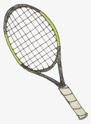 Tennis Racket Print - Shuttle Bat Clip Art