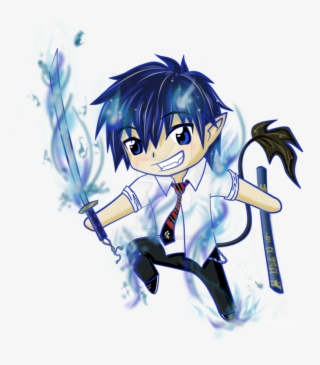 Svg Free Download Ao No Rin By - Chibi Ao No Exorcist