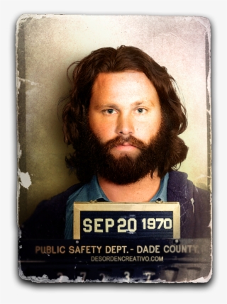 Related Image Jim Morrison, Mug Shots, Rock Posters, - Jim Morrison 1970 Mugshot