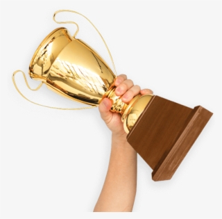 Arm Holding Gold Trophy - Trophy