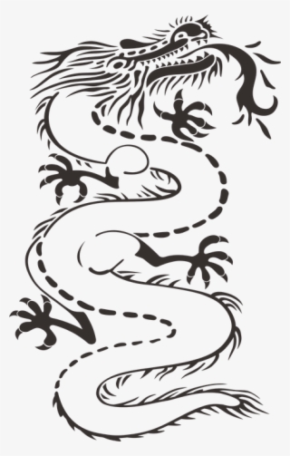 Dragon, Monster, Black, Tattoo, No Background, Teeth - Black Snake Tattoo Transparent