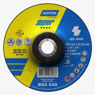 Disco De Desbaste 115x6,4x22,23 Super Bda640, Norton - Bda 640