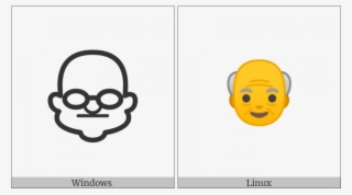Older Man On Various Operating Systems - Cartoon